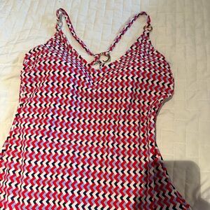 KONA SOL size 14 Women's Ring One Piece Swimsuit NEW $40